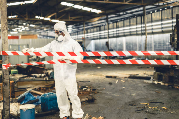 Professional Biohazard technician working in Aston, PA